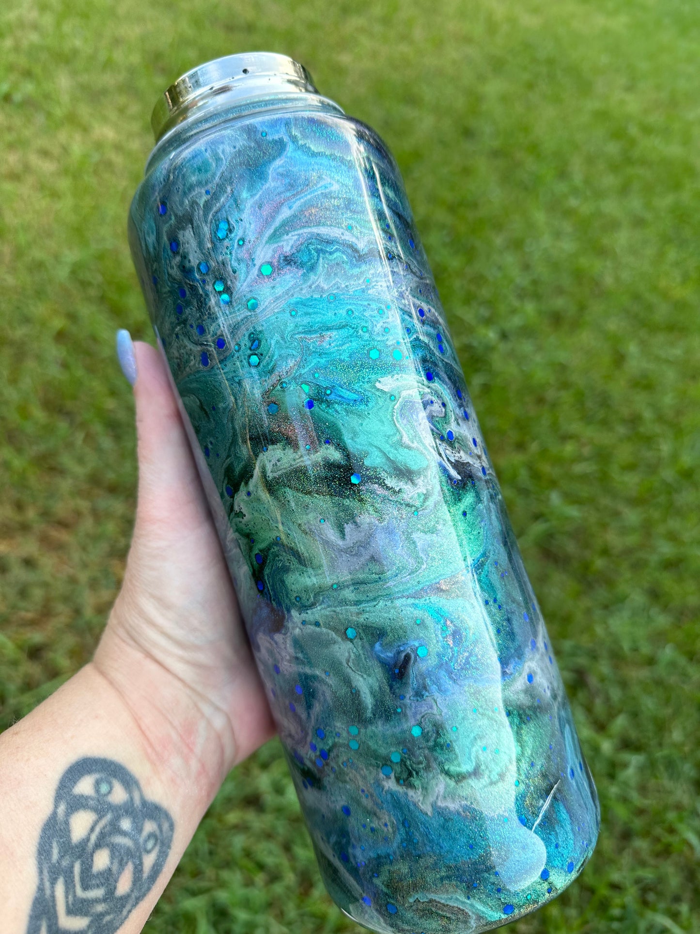 MTO {Alcohol Ink/Icicle/Patina} Tumbler