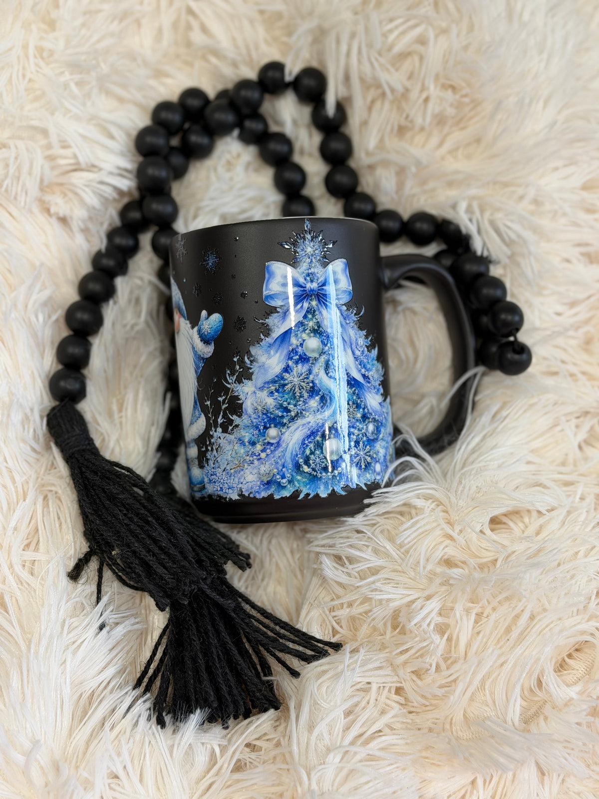 RTS {cMa Creation - Non Snow Globe} 15oz Temp Change Coffee Mug - Winter Gnome