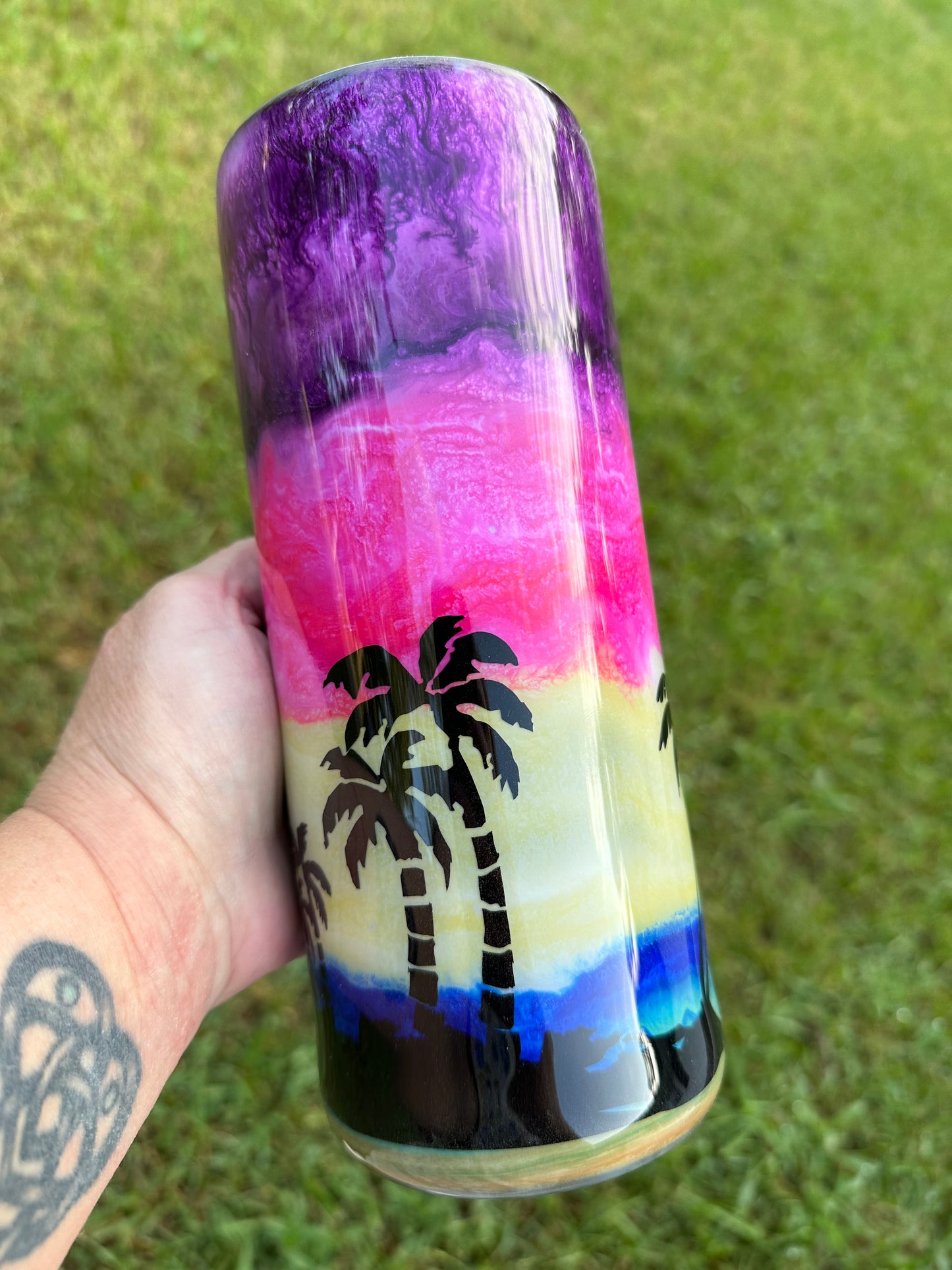 MTO {Alcohol Ink/Icicle/Patina} Tumbler