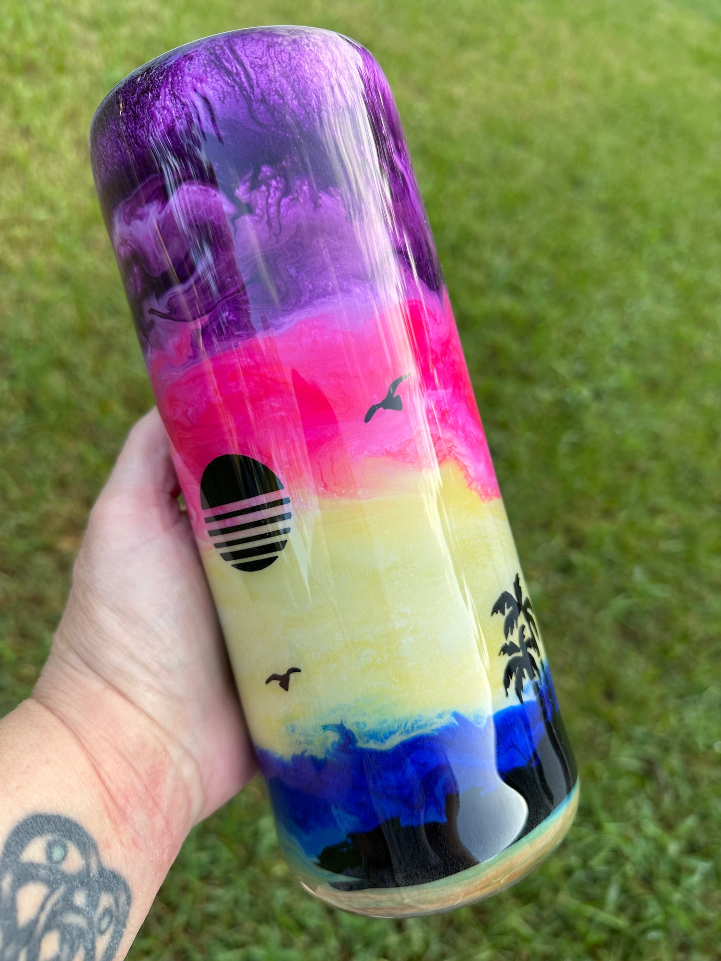 MTO {Alcohol Ink/Icicle/Patina} Tumbler