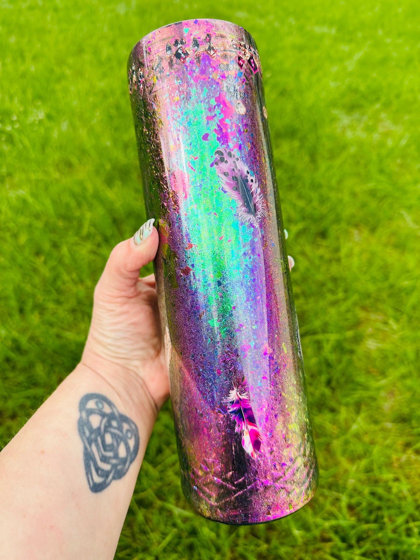 RTS {cMa Creation LIVE - Christa's Brain - Bull Skull} 35oz Straight
