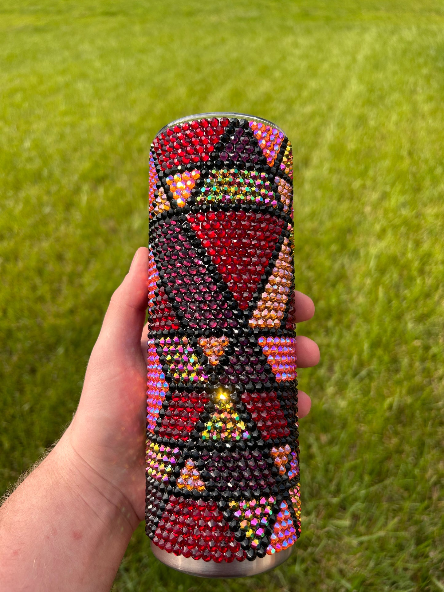 RTS {Shattered Glass Design - Glass Rhinestone Tumbler} 20oz Stainless Steel Tumbler