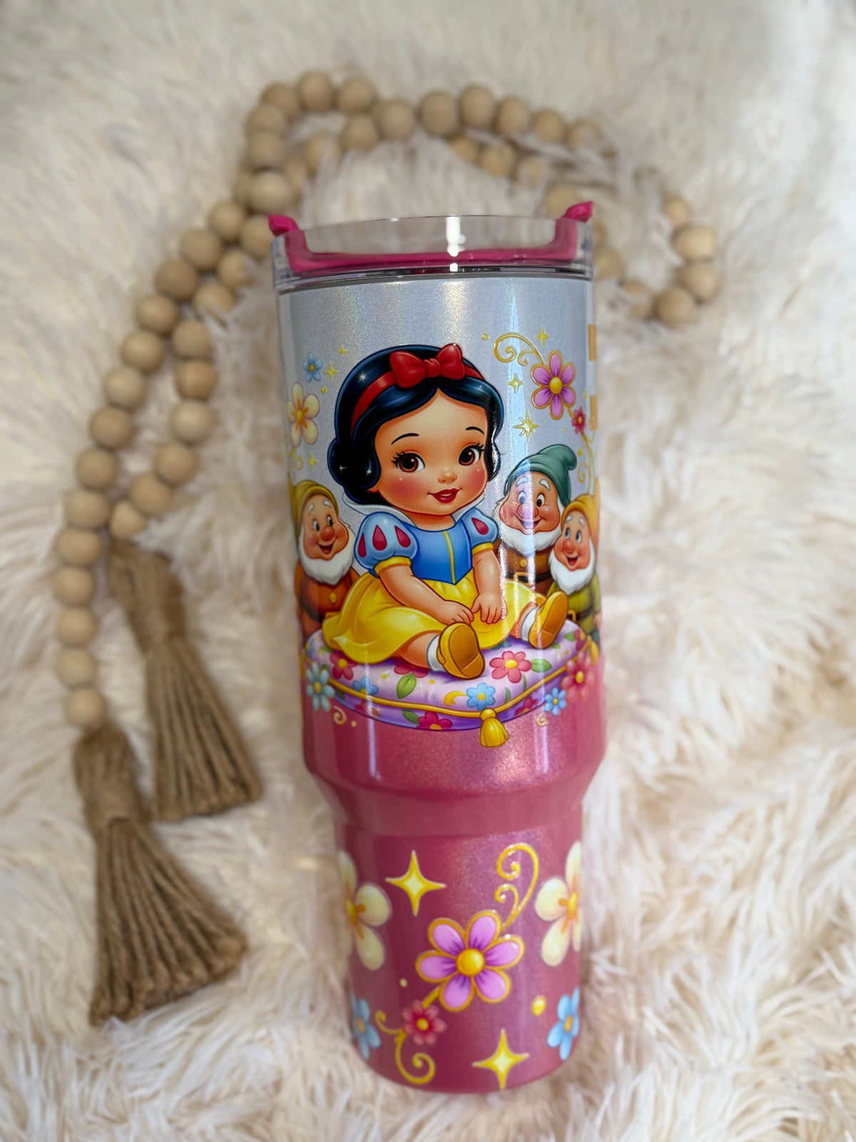 RTS {cMa Creation - Non Snow Globe} 40oz Pink Ombre - Snowy Princess