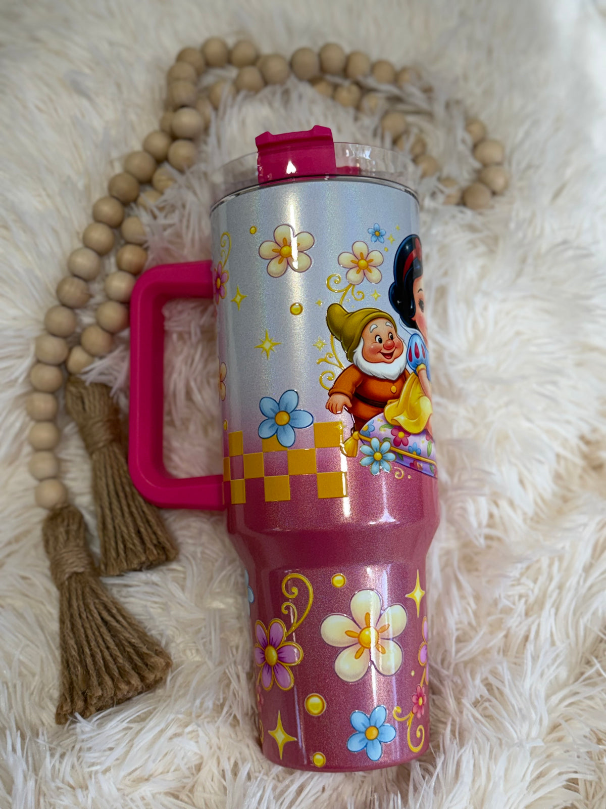 RTS {cMa Creation - Non Snow Globe} 40oz Pink Ombre - Snowy Princess