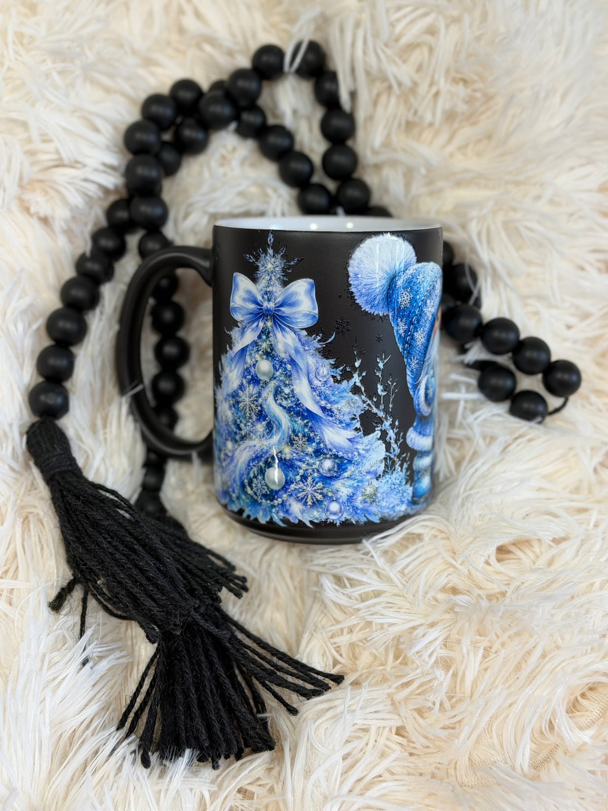 RTS {cMa Creation - Non Snow Globe} 15oz Temp Change Coffee Mug - Winter Gnome