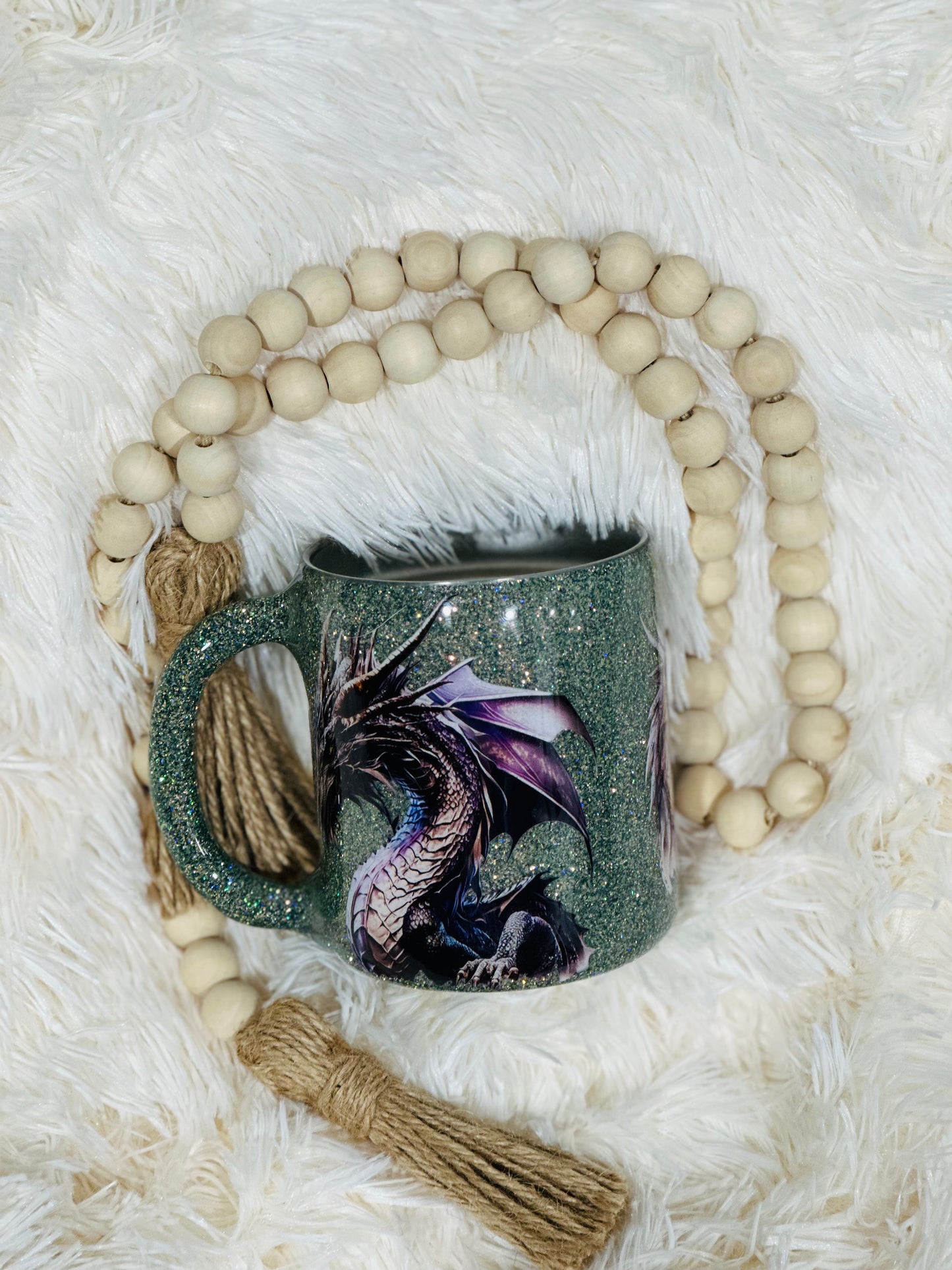 RTS {cMa Creation LIVE - Glitter Base - Dragons} 12oz Coffee Mug