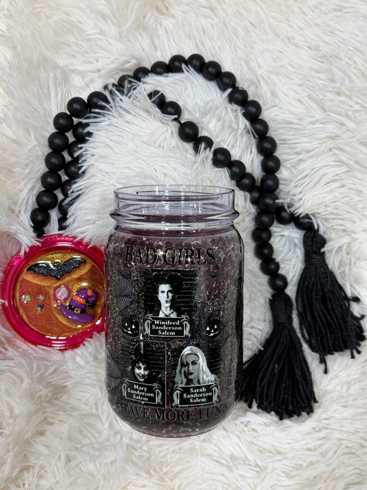 RTS {cMa Creation LIVE - Snow Globe} Acrylic Mason Jar - Water-beads - Hoc Poc Design