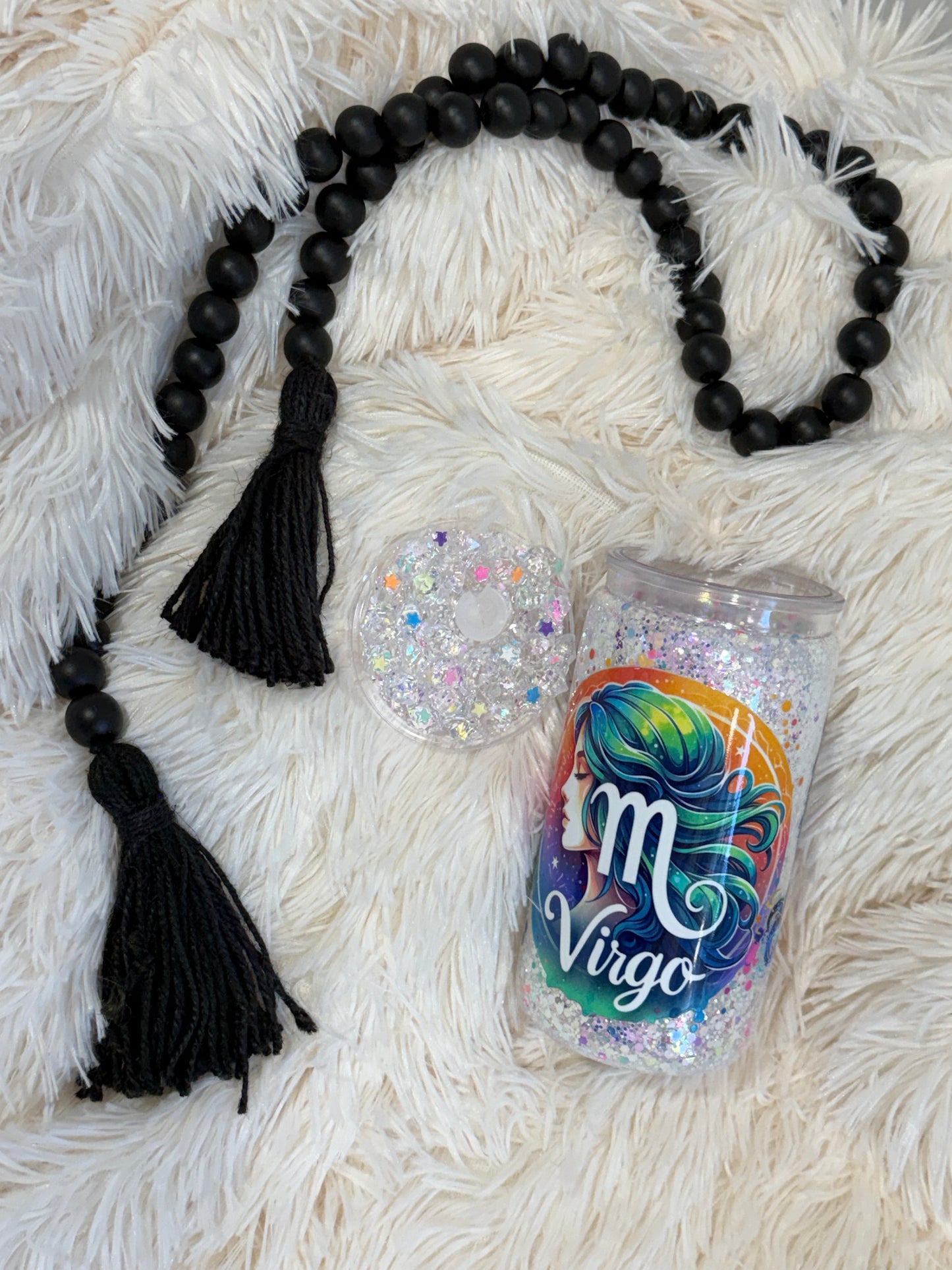 RTS {cMa Creation LIVE - Snow Globe} 16oz Acrylic Dry Glitter - Virgo design